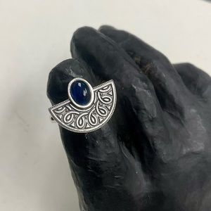 Sterling Silver sapphire ring